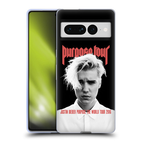 Justin Bieber Tour Merchandise Purpose Poster Soft Gel Case for Google Pixel 7 Pro