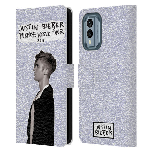 Justin Bieber Purpose World Tour 2016 Leather Book Wallet Case Cover For Nokia X30