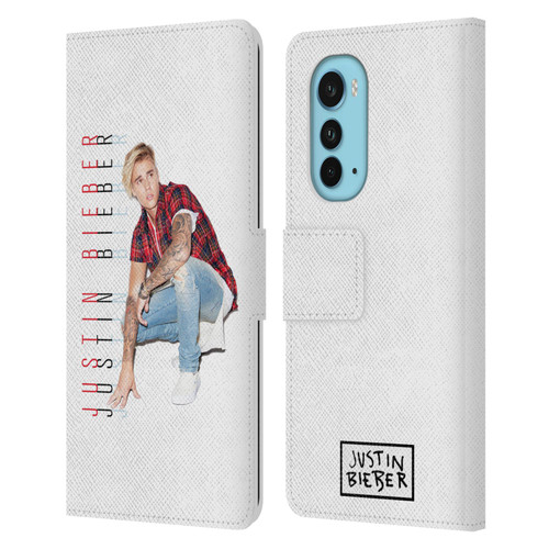 Justin Bieber Purpose Calendar Photo And Text Leather Book Wallet Case Cover For Motorola Edge (2022)