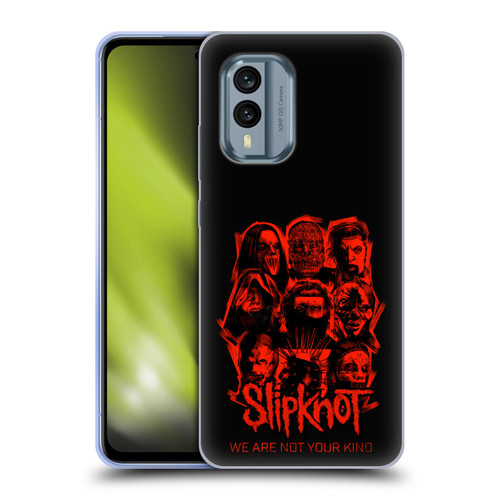 Slipknot We Are Not Your Kind Red Patch Soft Gel Case for Nokia X30