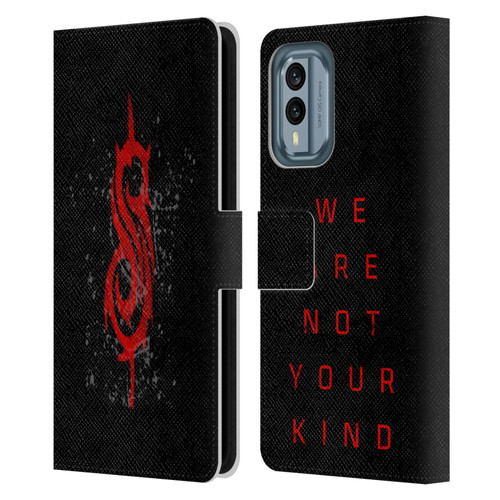 Slipknot We Are Not Your Kind Red Distressed Look Leather Book Wallet Case Cover For Nokia X30