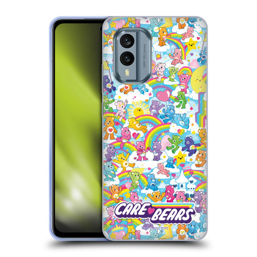 Care Bears 40th Anniversary Rainbow Soft Gel Case for Nokia X30
