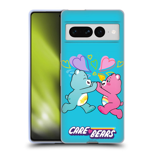 Care Bears Characters Funshine, Cheer And Grumpy Group 2 Soft Gel Case for Google Pixel 7 Pro