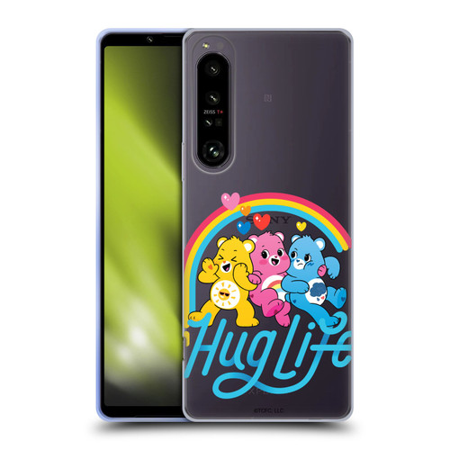 Care Bears Graphics Group Hug Life Soft Gel Case for Sony Xperia 1 IV