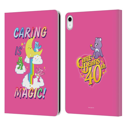 Care Bears 40th Anniversary Caring Is Magic Leather Book Wallet Case Cover For Apple iPad 10.9 (2022)