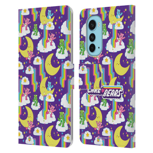 Care Bears 40th Anniversary Rainbow Falls Leather Book Wallet Case Cover For Motorola Edge (2022)