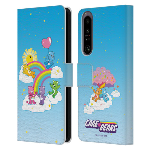 Care Bears 40th Anniversary Iconic Leather Book Wallet Case Cover For Sony Xperia 1 IV