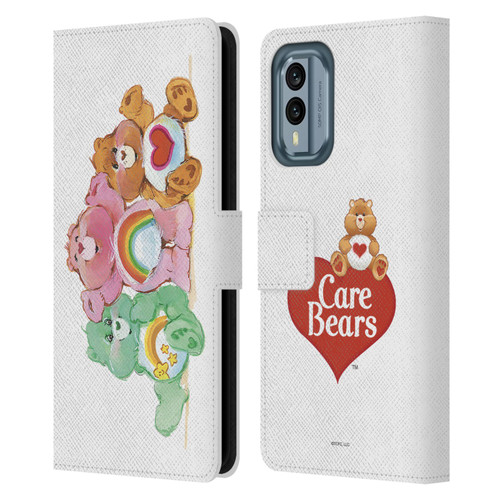 Care Bears Classic Group Leather Book Wallet Case Cover For Nokia X30