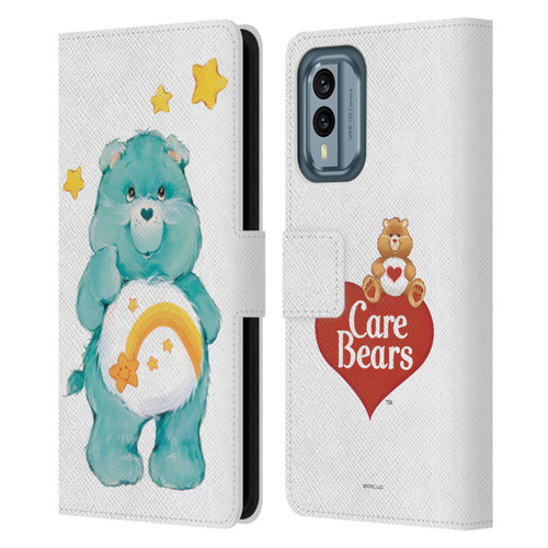 Care Bears Classic Wish Leather Book Wallet Case Cover For Nokia X30