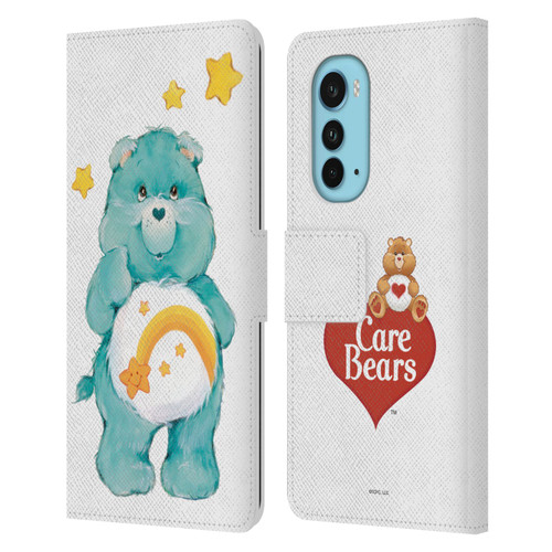 Care Bears Classic Wish Leather Book Wallet Case Cover For Motorola Edge (2022)