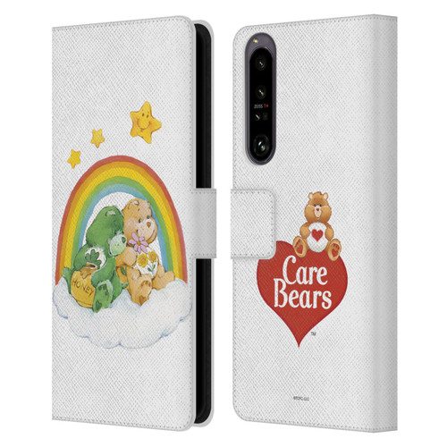 Care Bears Classic Rainbow 2 Leather Book Wallet Case Cover For Sony Xperia 1 IV