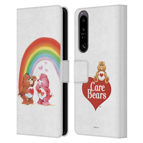 Care Bears Classic Rainbow Leather Book Wallet Case Cover For Sony Xperia 1 IV