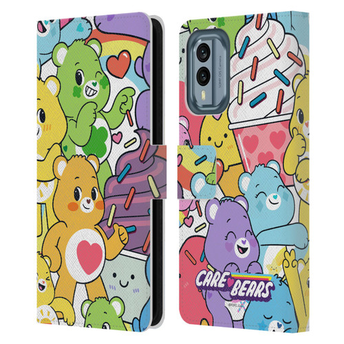 Care Bears Sweet And Savory Character Pattern Leather Book Wallet Case Cover For Nokia X30