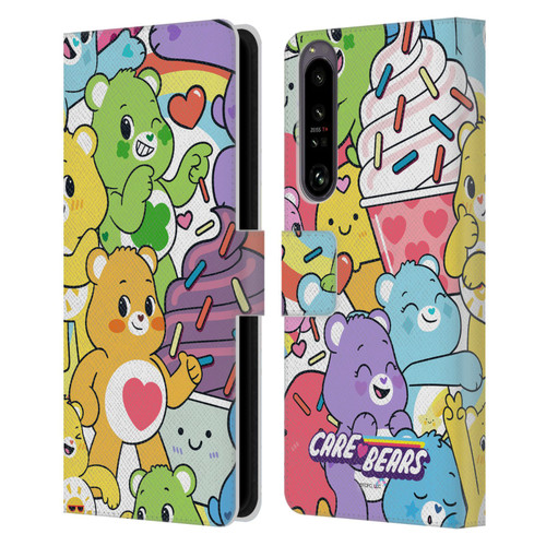 Care Bears Sweet And Savory Character Pattern Leather Book Wallet Case Cover For Sony Xperia 1 IV