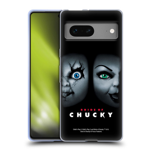 Bride of Chucky Key Art Poster Soft Gel Case for Google Pixel 7