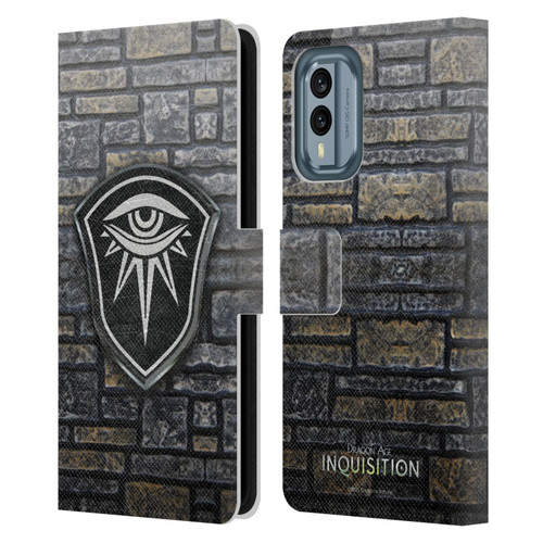 EA Bioware Dragon Age Inquisition Graphics Distressed Crest Leather Book Wallet Case Cover For Nokia X30