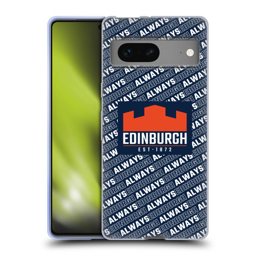 Edinburgh Rugby Graphics Logo Pattern Soft Gel Case for Google Pixel 7