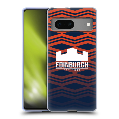 Edinburgh Rugby Graphics Pattern Gradient Soft Gel Case for Google Pixel 7