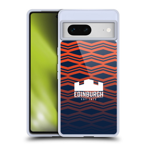 Edinburgh Rugby Graphics Pattern Gradient Soft Gel Case for Google Pixel 7