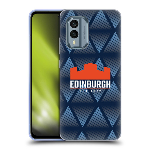 Edinburgh Rugby Graphics Pattern Soft Gel Case for Nokia X30