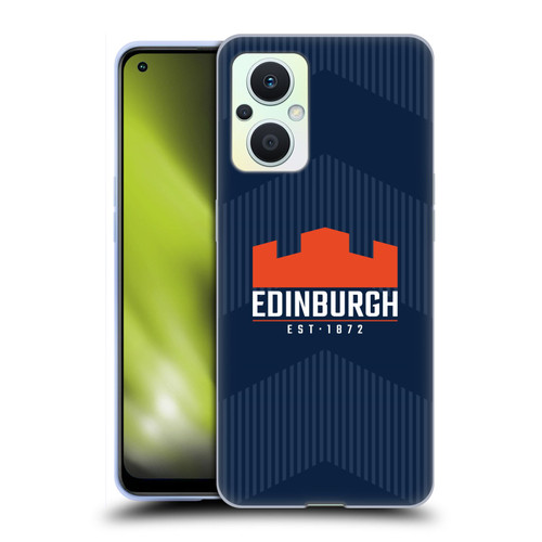 Edinburgh Rugby Graphics Lines Soft Gel Case for OPPO Reno8 Lite