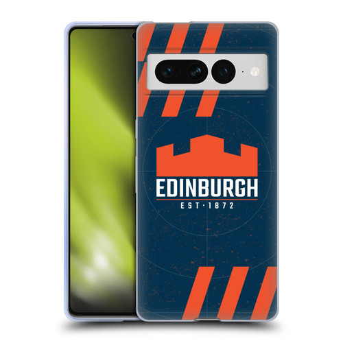 Edinburgh Rugby Logo Art Navy Blue Soft Gel Case for Google Pixel 7 Pro