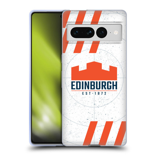 Edinburgh Rugby Logo Art White Soft Gel Case for Google Pixel 7 Pro