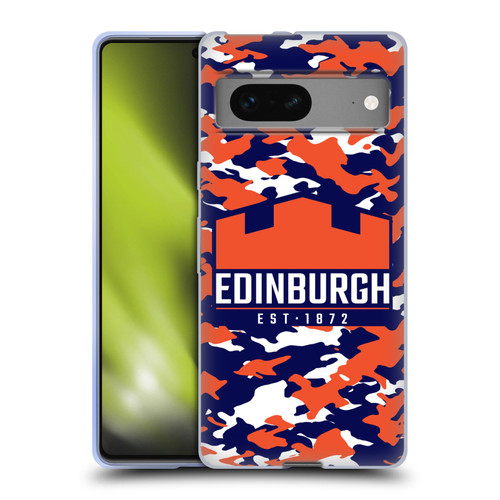Edinburgh Rugby Logo 2 Camouflage Soft Gel Case for Google Pixel 7
