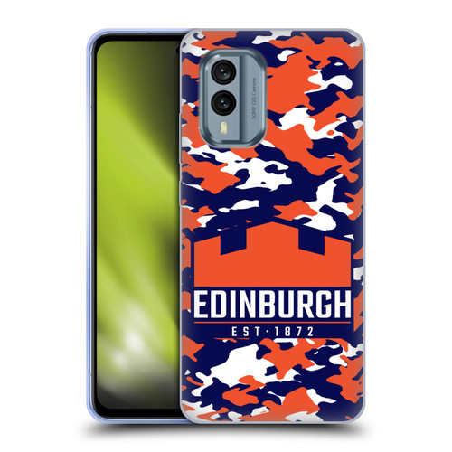 Edinburgh Rugby Logo 2 Camouflage Soft Gel Case for Nokia X30
