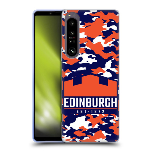 Edinburgh Rugby Logo 2 Camouflage Soft Gel Case for Sony Xperia 1 IV