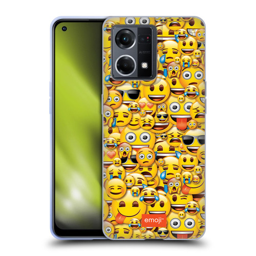 emoji® Full Patterns Smileys Soft Gel Case for OPPO Reno8 4G