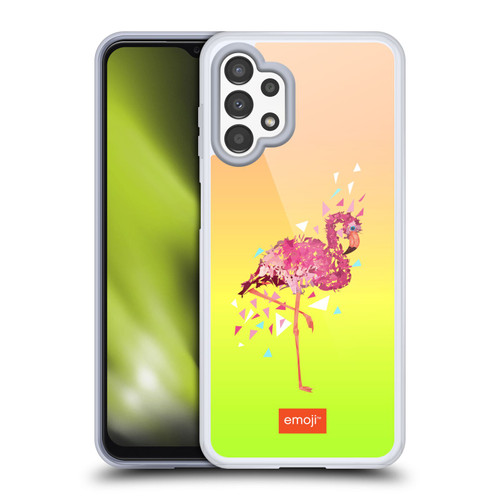 emoji® Polygon Flamingo Soft Gel Case for Samsung Galaxy A13 (2022)