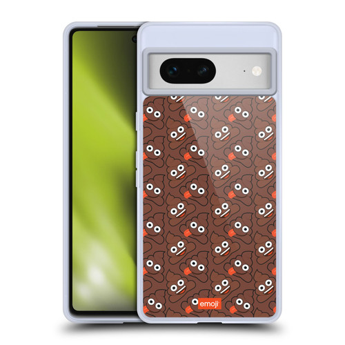 emoji® Trendy Poop Pattern Soft Gel Case for Google Pixel 7