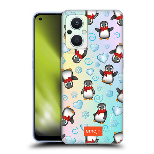 emoji® Winter Wonderland Penguins Soft Gel Case for OPPO Reno8 Lite