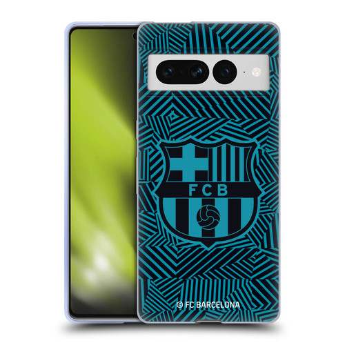 FC Barcelona Crest Black Soft Gel Case for Google Pixel 7 Pro