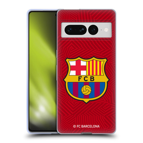 FC Barcelona Crest Red Soft Gel Case for Google Pixel 7 Pro