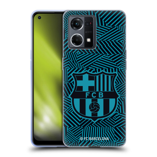 FC Barcelona Crest Black Soft Gel Case for OPPO Reno8 4G