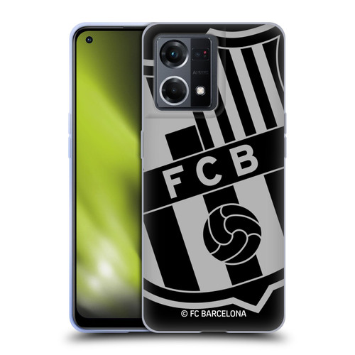 FC Barcelona Crest Oversized Soft Gel Case for OPPO Reno8 4G
