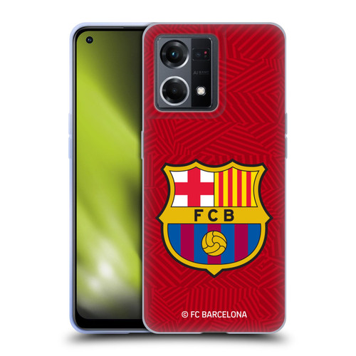 FC Barcelona Crest Red Soft Gel Case for OPPO Reno8 4G
