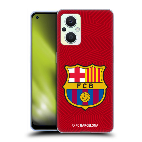 FC Barcelona Crest Red Soft Gel Case for OPPO Reno8 Lite