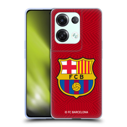 FC Barcelona Crest Red Soft Gel Case for OPPO Reno8 Pro