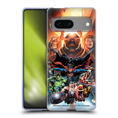 Justice League DC Comics Comic Book Covers #10 Darkseid War Soft Gel Case for Google Pixel 7