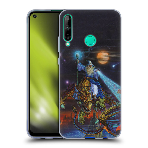 Ed Beard Jr Dragon Friendship Twilight Tempest Soft Gel Case for Huawei P40 lite E