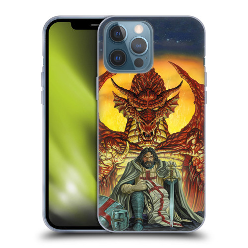 Ed Beard Jr Dragon Friendship Knight Templar Soft Gel Case for Apple iPhone 13 Pro Max