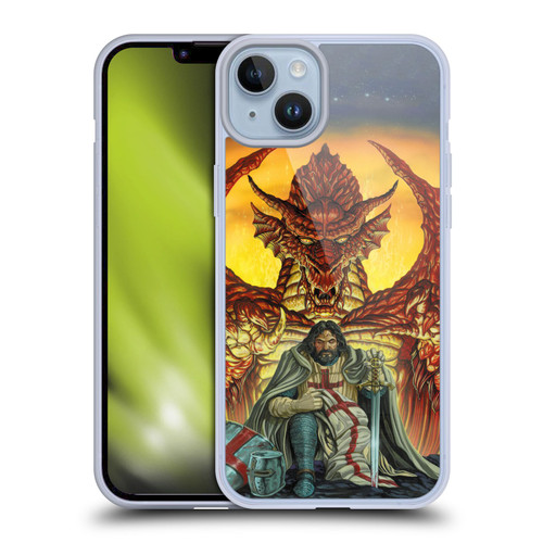 Ed Beard Jr Dragon Friendship Knight Templar Soft Gel Case for Apple iPhone 14 Plus & MagSafe
