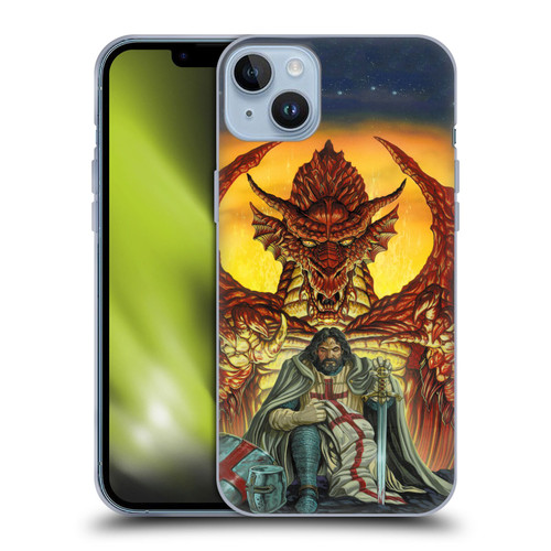Ed Beard Jr Dragon Friendship Knight Templar Soft Gel Case for Apple iPhone 14 Plus
