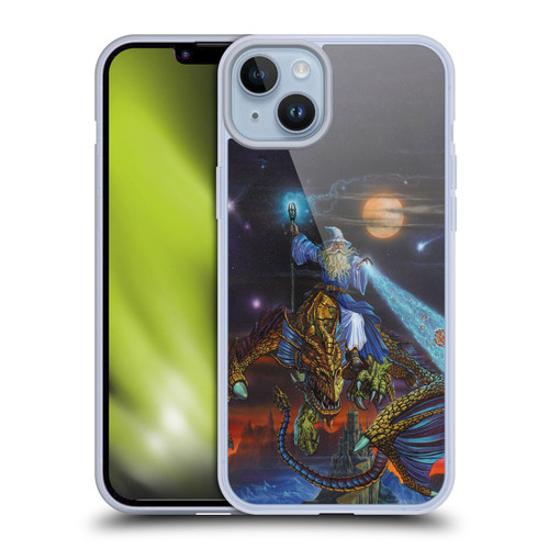 Ed Beard Jr Dragon Friendship Twilight Tempest Soft Gel Case for Apple iPhone 14 Plus & MagSafe