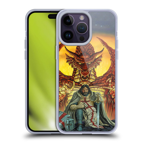 Ed Beard Jr Dragon Friendship Knight Templar Soft Gel Case for Apple iPhone 14 Pro Max & MagSafe
