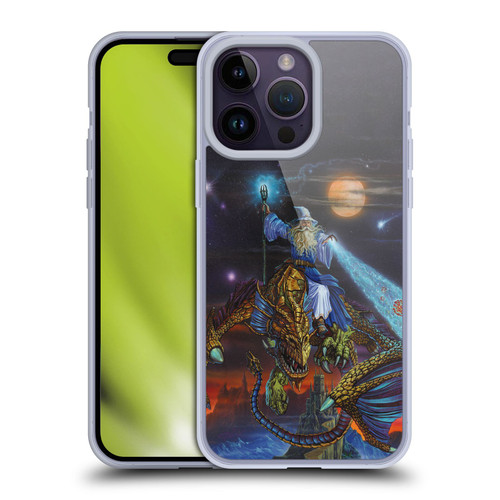Ed Beard Jr Dragon Friendship Twilight Tempest Soft Gel Case for Apple iPhone 14 Pro Max