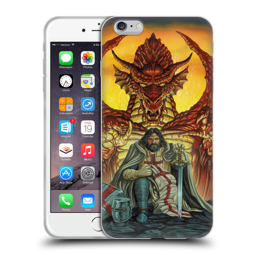 Ed Beard Jr Dragon Friendship Knight Templar Soft Gel Case for Apple iPhone 6 Plus / iPhone 6s Plus